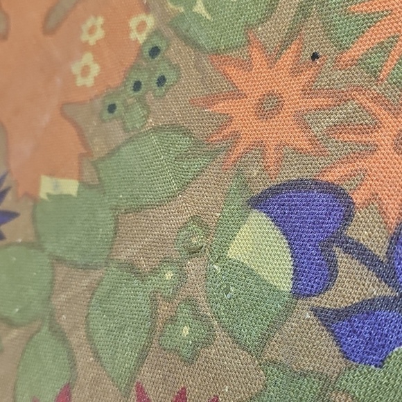 Vintage 70s Floral Mid Century Modern Travel Weekend Bag Small Suitcase - Picture 8 of 16